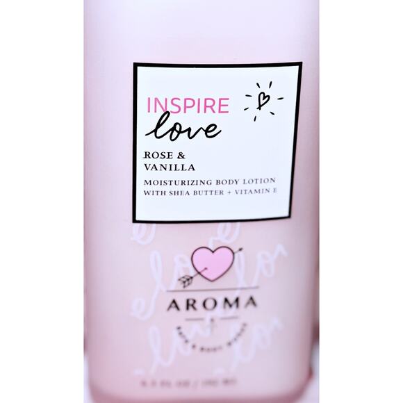 Bath & Body Works Aroma Inspire Love Rose Vanilla Moisturizing Body Lotion x3 - Picture 3 of 4